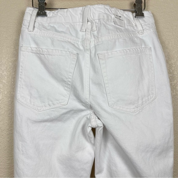 Good American Good ‘90s Duster Natural Fray In White035 Jeans Size 2/26 Women - Picture 7 of 16